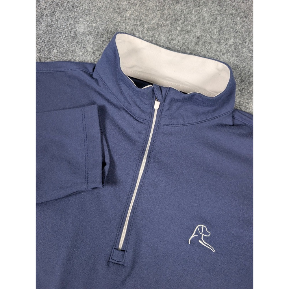 Rhoback Quarter Zip Pullover Womens Medium Blue Long Sleeve Golf Activewear